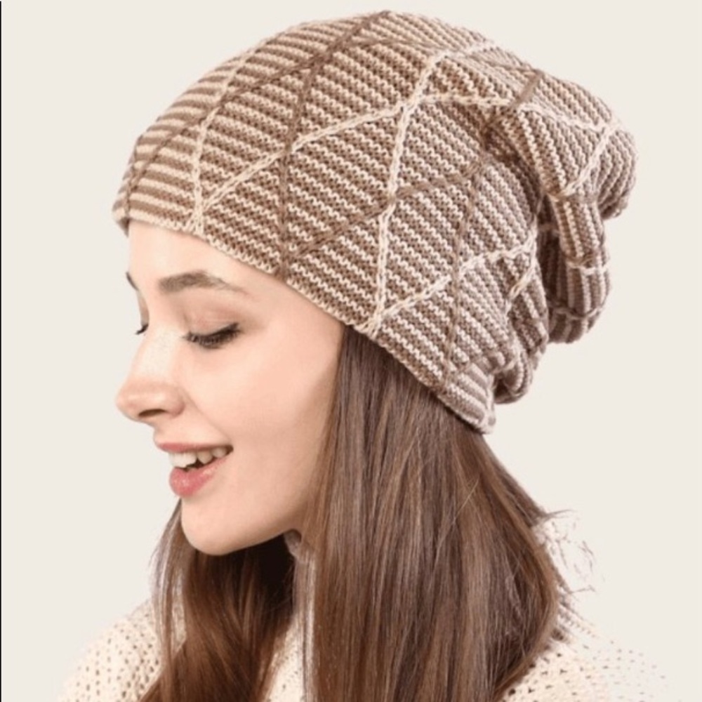 Geometric beanie